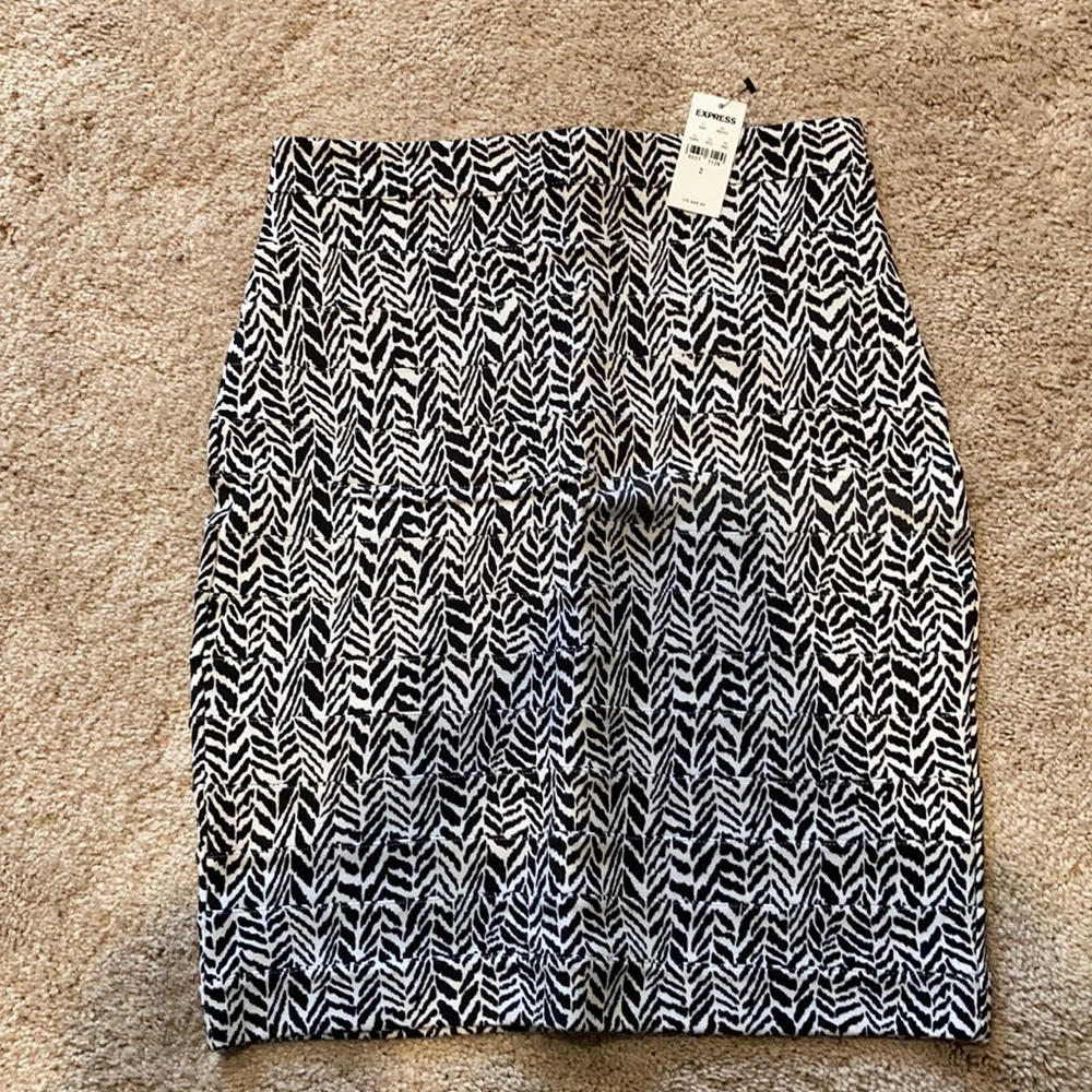 Zebra printed skirt